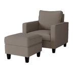 2 Piece Georgia Accent Chair with Ottoman Set