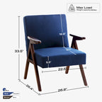 Set of 2 Upholstered Accent Chair for Living Room, Bedroom