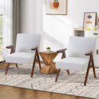 Set of 2 Upholstered Accent Chair for Living Room, Bedroom