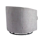Upholstered Swivel Barrel Armchair - Single Seat