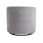Upholstered Swivel Barrel Armchair - Single Seat