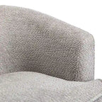 Upholstered Swivel Barrel Armchair - Single Seat