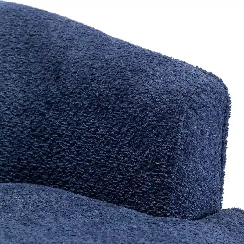 Upholstered Swivel Barrel Armchair - Single Seat