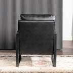 Microfiber Upholstery Metal Arms Chair