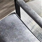 Microfiber Upholstery Metal Arms Chair