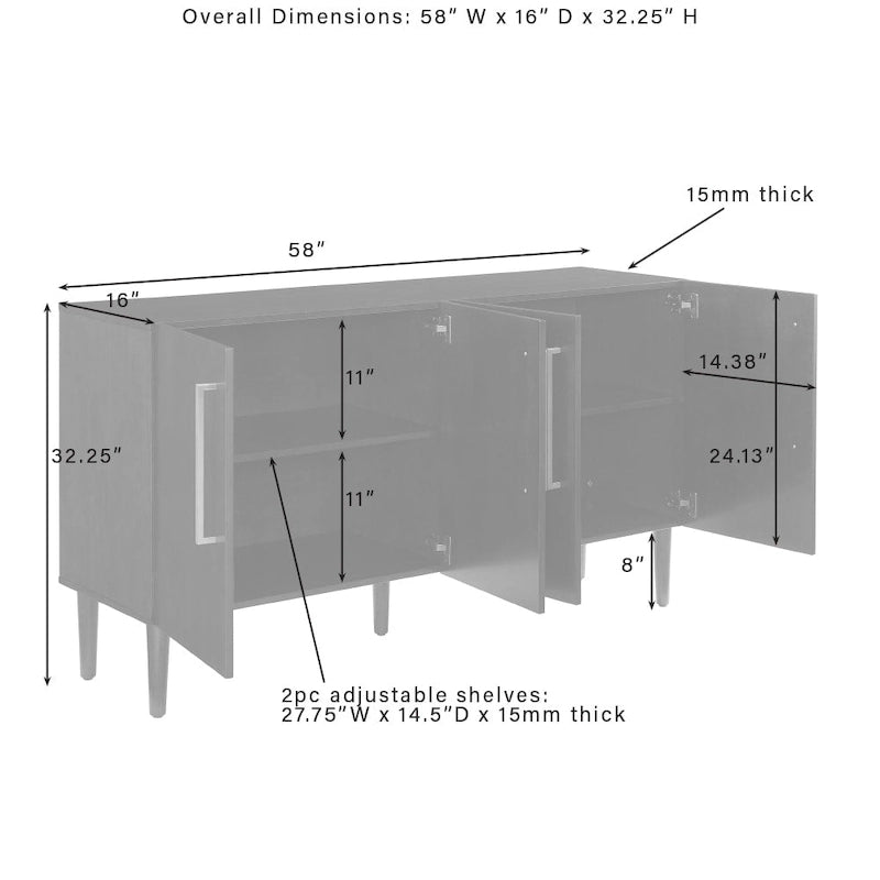 Sideboard - 62 x 19 x 8