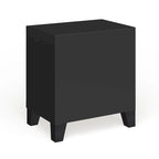 Espresso 2-Drawer Nightstand for Bedroom