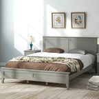 Modern Solid Wood Queen Platform Bed