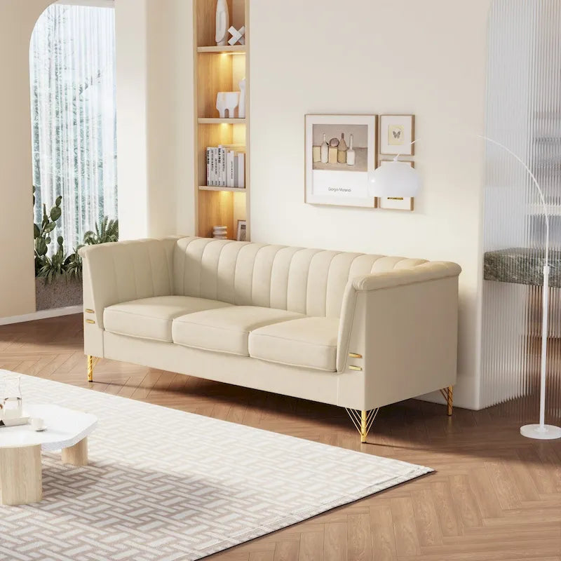 82.67  W Velvet Sofa
