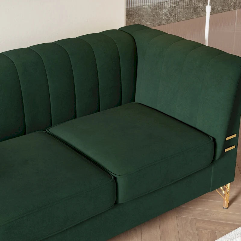 82.67  W Velvet Sofa