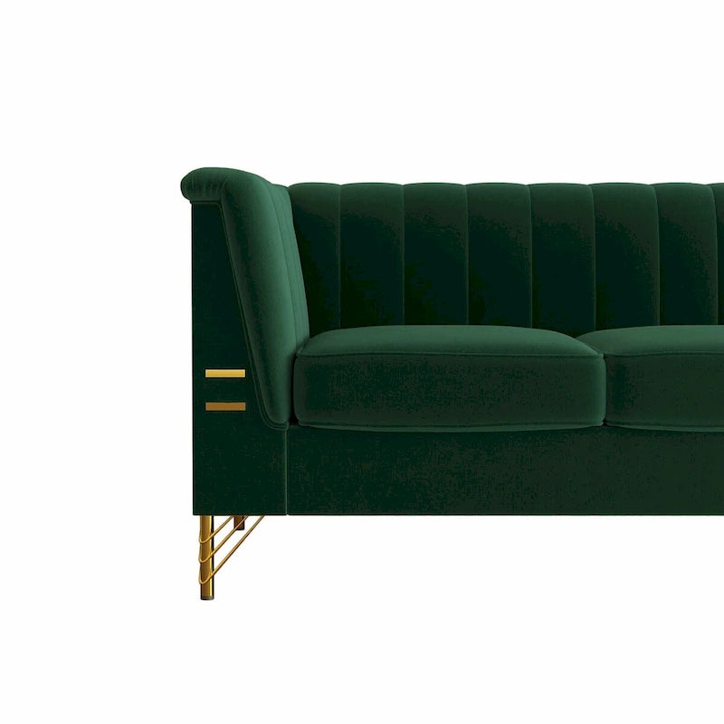 82.67  W Velvet Sofa