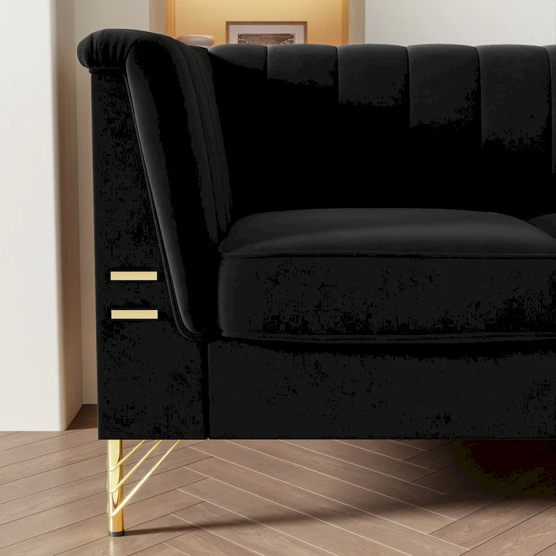 82.67  W Velvet Sofa