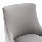 Velvet Upholstered Dining Chair Set of 4, Modern Glam Armless Side Chair