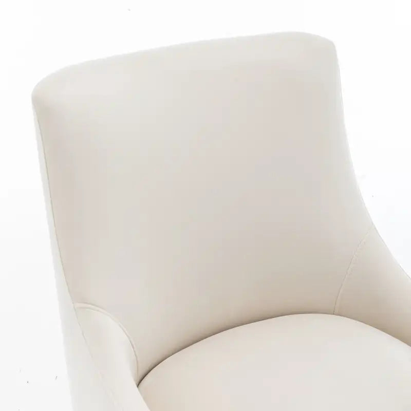 Velvet Upholstered Dining Chair Set of 4, Modern Glam Armless Side Chair