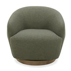 Modern Hemp Fabric Swivel Accent Chair